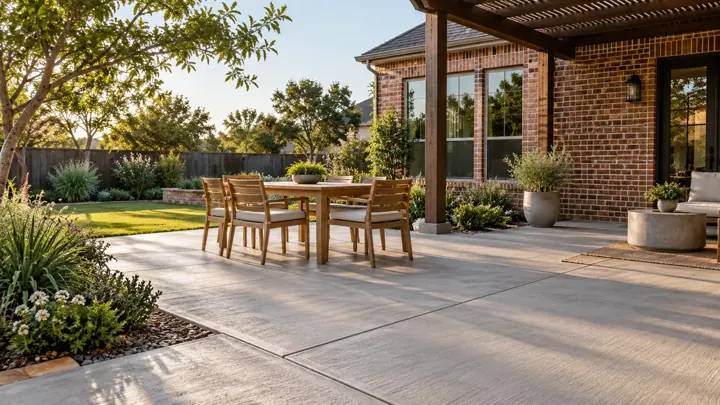 Concrete patios project visualization